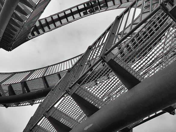 ruhr area, industry, architecture, black and white