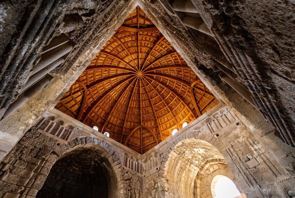 architecture, mosque, arch, landscape, ruin, ruins, history, castle, abandoned, old, building